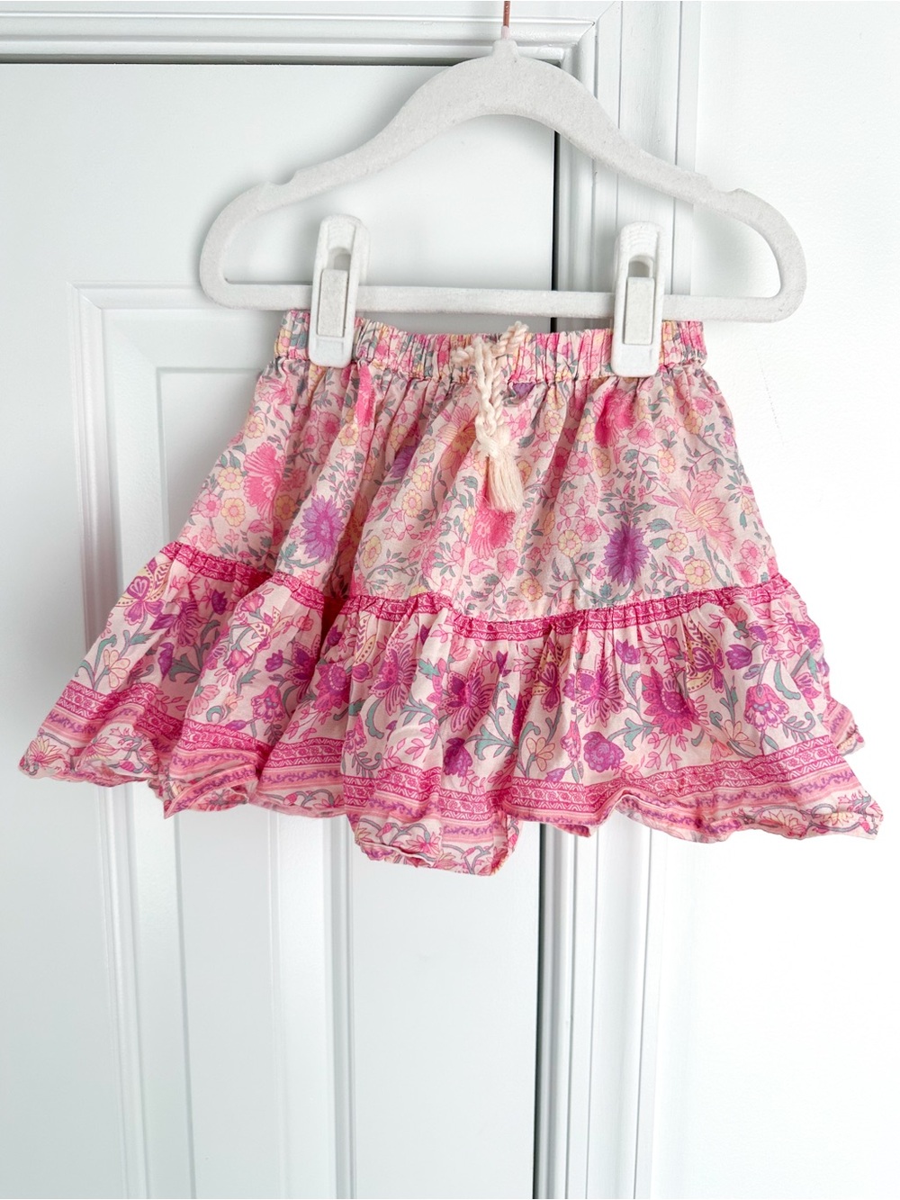 Spell & The Little Gypsies 3Y skirt Pink Floral print EUC